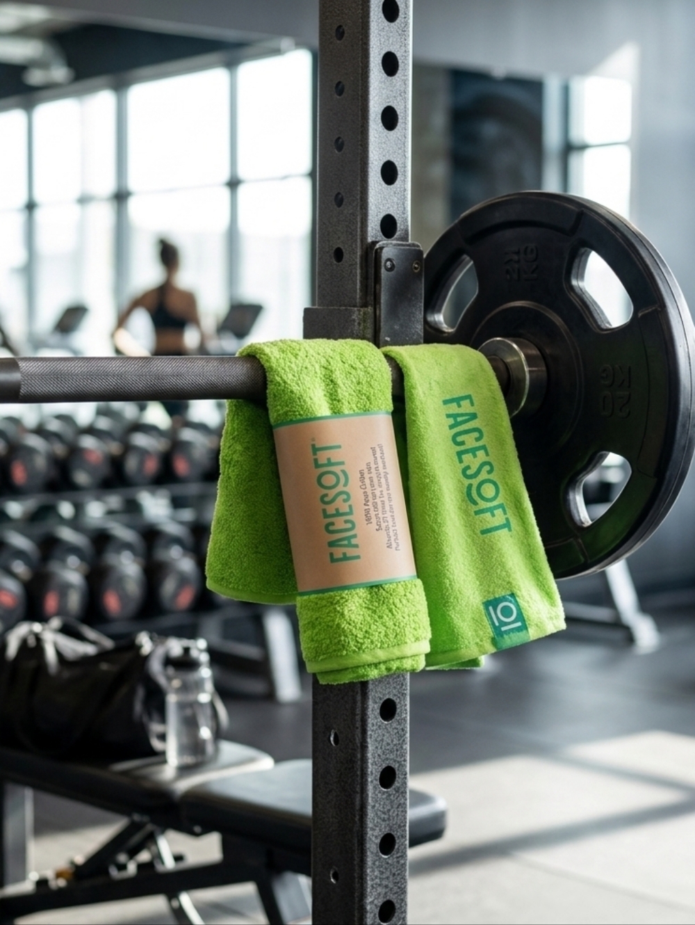 Set of 2 FaceSoft Eco-Soft Active Towels - 100% Aqua-Cotton (NEW)